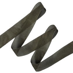 Окантовочная лента-бейка, цвет Тёмно-Серый 22мм (на отрез)  в Магнитогорске