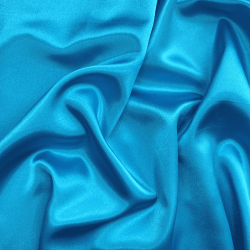 *Ткань Атлас-сатин, цвет Голубой (на отрез)  в Магнитогорске