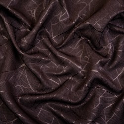 Ткань Блэкаут для штор &quot;Ледовое тиснение цвет Темно-Коричневый&quot; (на отрез)  в Магнитогорске