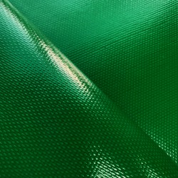 Ткань ПВХ 600 гр/м2 плотная, Зелёный (Ширина 150см), на отрез  в Магнитогорске