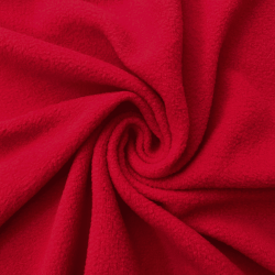 Флис Односторонний 130 гр/м2, цвет Красный (на отрез)  в Магнитогорске