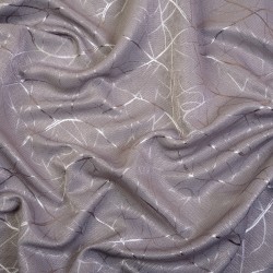 Ткань Блэкаут для штор светозатемняющая 75% &quot;Ледовое тиснение цвет Серый&quot; (на отрез)  в Магнитогорске