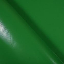 Ткань ПВХ 450 гр/м2, Зелёный (Ширина 160см), на отрез  в Магнитогорске