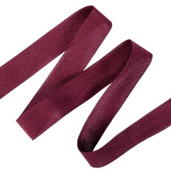 Окантовочная лента-бейка, цвет Бордовый 22мм (на отрез)  в Магнитогорске