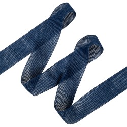 Окантовочная лента-бейка, цвет Синий 22мм (на отрез)  в Магнитогорске