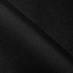 Прорезиненная ткань Оксфорд 600D ПВХ, Черный  в Магнитогорске, 340 г/м2, 359 руб