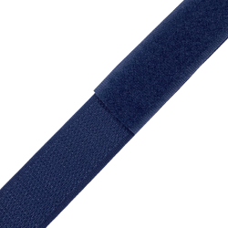 Контактная лента 25мм цвет Тёмно-Синий (Велькро-липучка), на отрез  в Магнитогорске