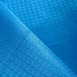 Ткань Оксфорд 300D PU Рип-Стоп СОТЫ, цвет Голубой (на отрез)  в Магнитогорске