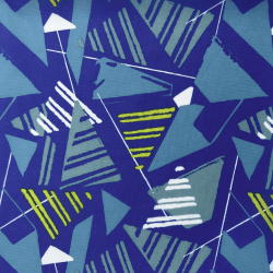 Ткань Оксфорд 210D PU, принт &quot;Лимонные треугольники&quot; (на отрез)  в Магнитогорске