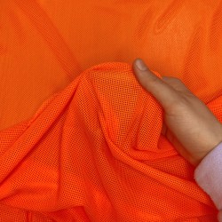 Трикотажная Сетка 75 г/м2, цвет Оранжевый (на отрез)  в Магнитогорске