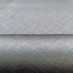 Ткань Блэкаут для штор светозатемняющая 100% &quot;Орнамент Серый&quot; (на отрез)  в Магнитогорске