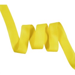 Окантовочная лента-бейка, цвет Жёлтый 22мм (на отрез)  в Магнитогорске