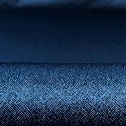 Ткань Блэкаут для штор светозатемняющая 100% &quot;Орнамент Синий&quot; (на отрез)  в Магнитогорске